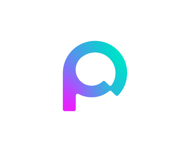 Modern P Logo Design, P Flow Logo // For Sale