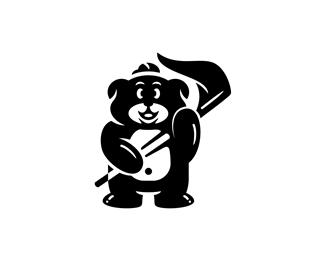 Bear Flag Mascot Logo