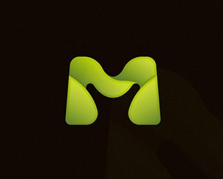 M Logo Design Gradient style