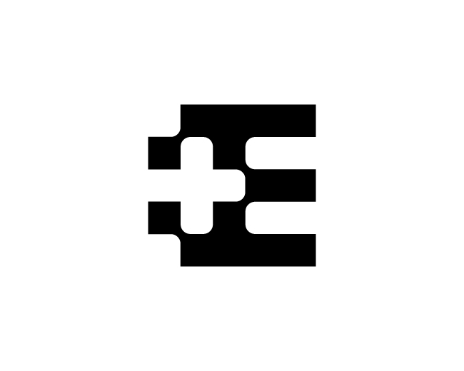 Letter E Medical Plus Logo