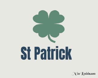 St Patrick Four Leaf Logos