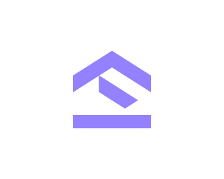 letter  F real estate homelog design