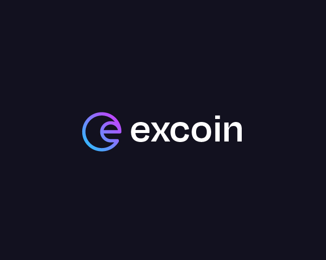 Excoin - Cryptocurrency Exchange Logo Concept