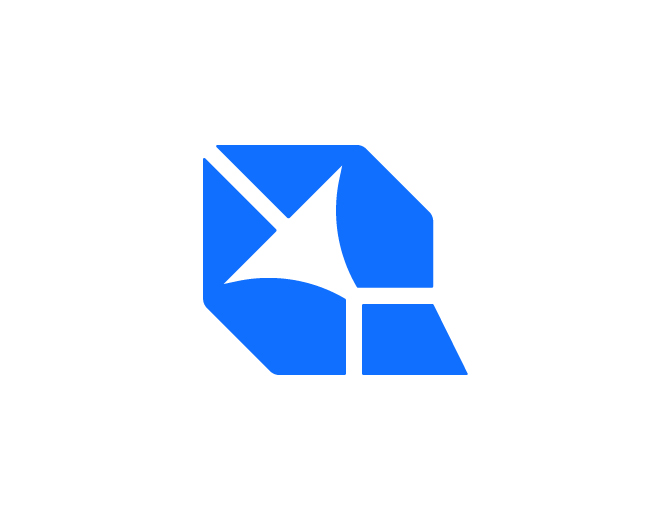 Geometric Letter Q Logo