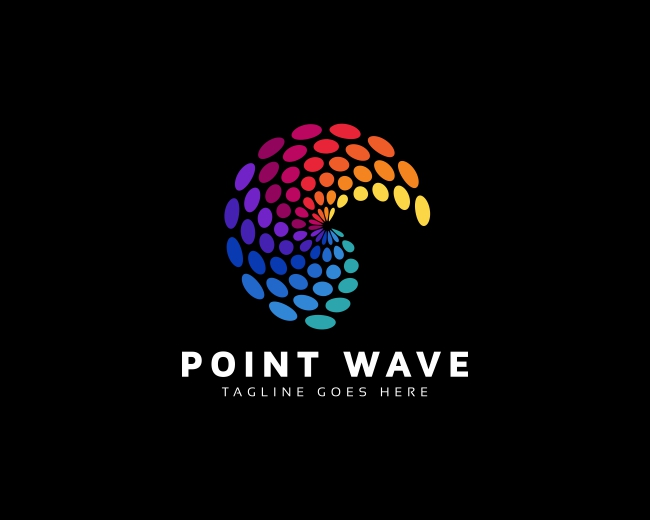 Circle Wave Colorful Logo