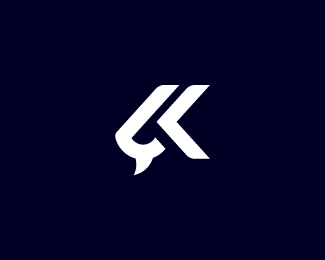 Letter K Head Of The Goat Logo