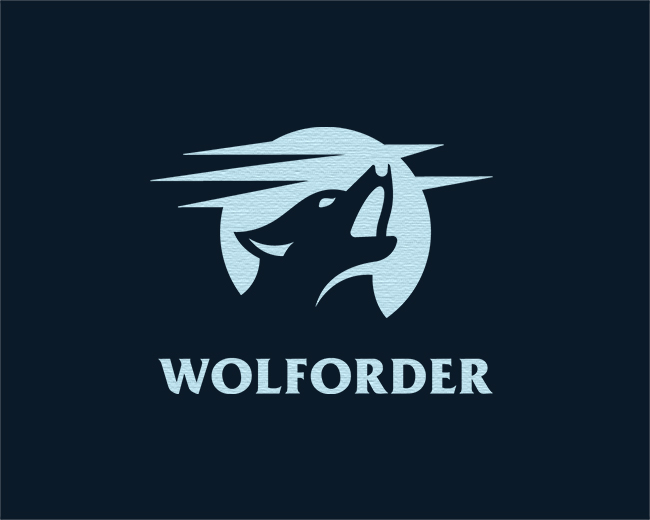 Wolf And Moon Logo