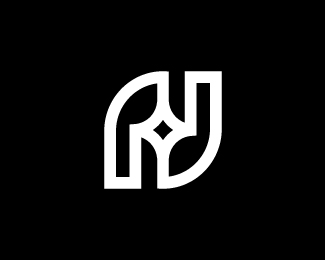 Letter N Star Logo