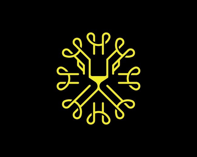 Modern Blub Light Lion Head Logo