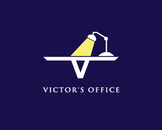 victor's office. office supplies