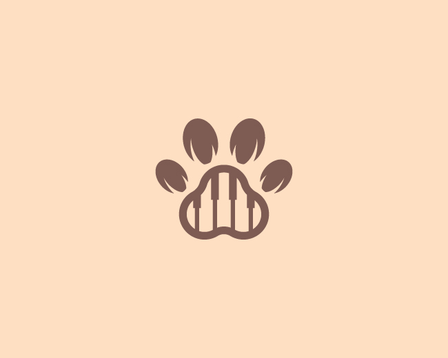 Pet Paw Piano Logo