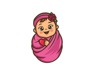Baby girl logo