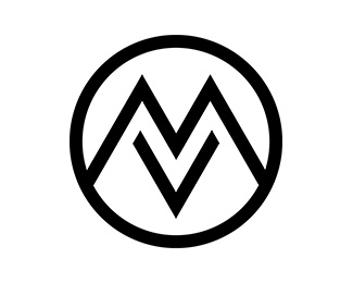 Letter Mv Or Vm Logo