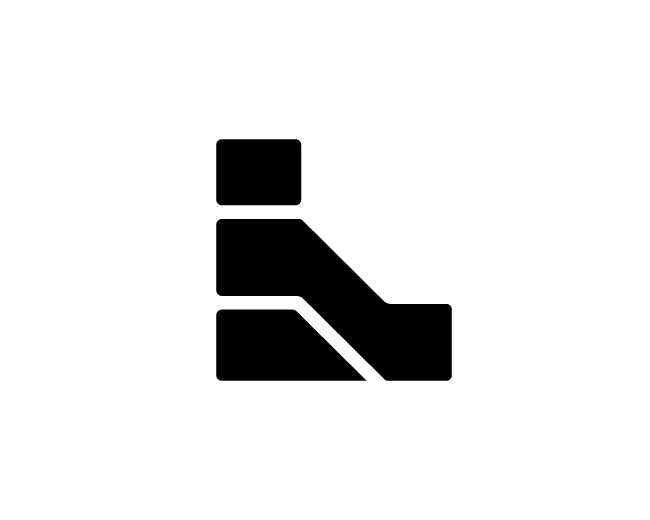 Abstrac Layered L Logo