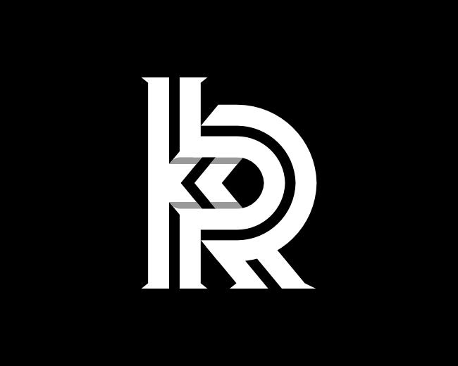 KR Or RK Letter Logo
