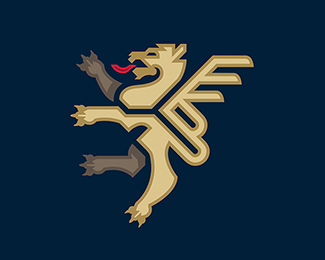 Lion Heraldry Logo Design