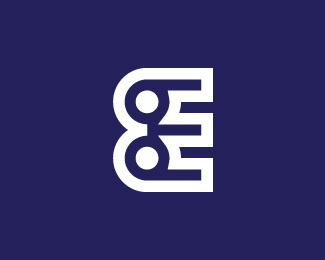Number 8 Or E Monogram Logo