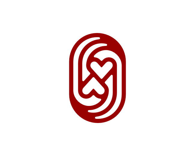 Letter O Love Logo
