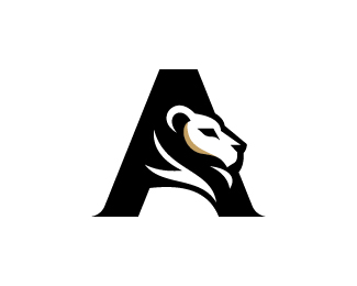 Royal Letter A Lion Monogram Logo