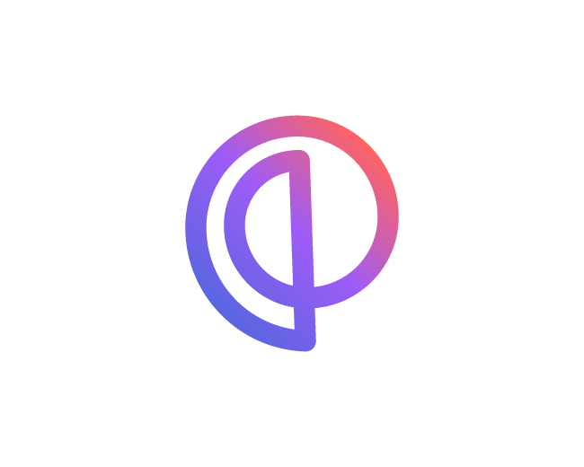 P + D Spiral Logo | Modern Symbol of Progress and 