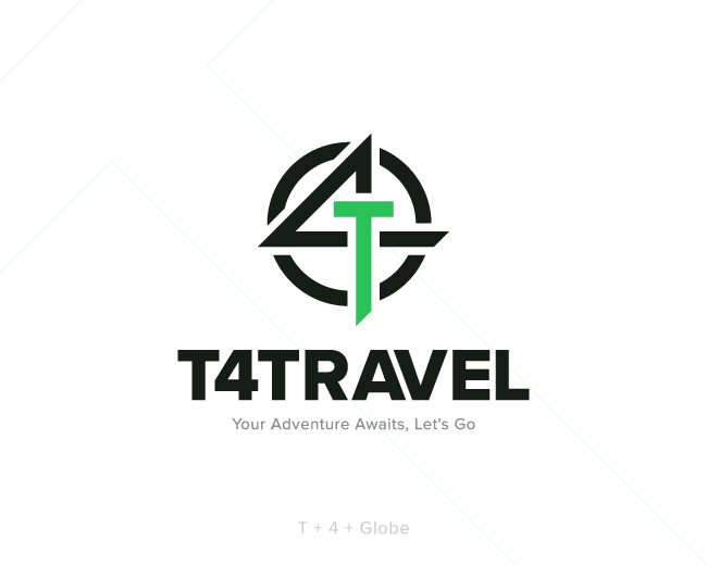 T4travel, Lettermark - Logo Design Concepts