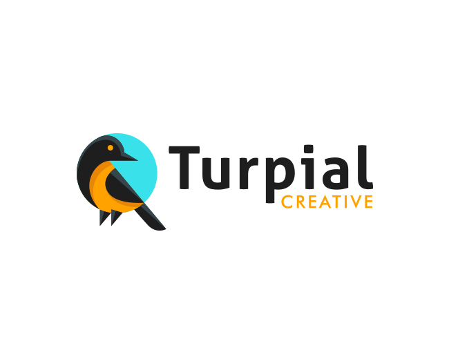 Turpial bird flat logo