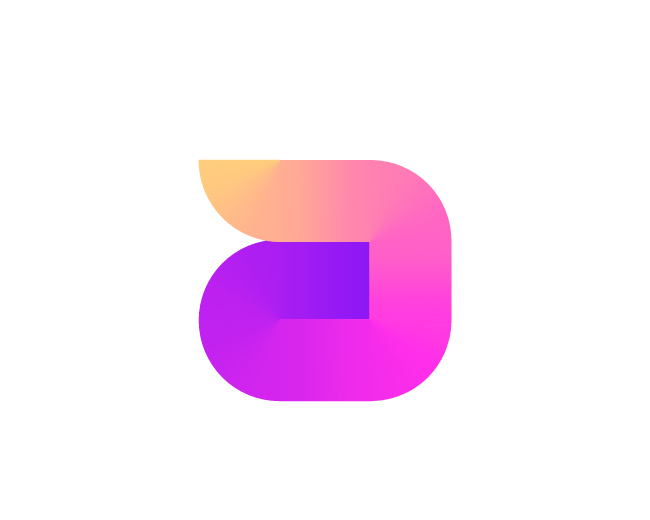Gradient Letter A Logo Design // For Sale