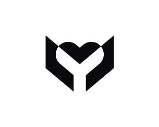 Letter Y Love Logo