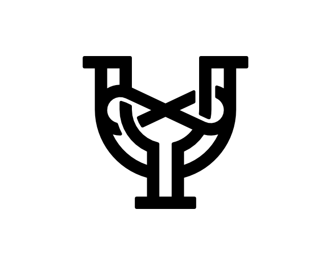 Letter UY YU Infinity Logo