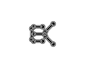 Ke Or Ek Chain Logo And Icon Design