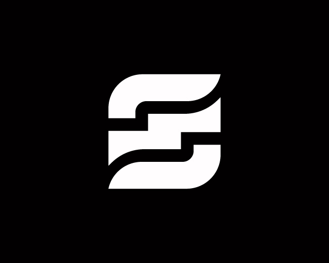 Modern Layered S Logo