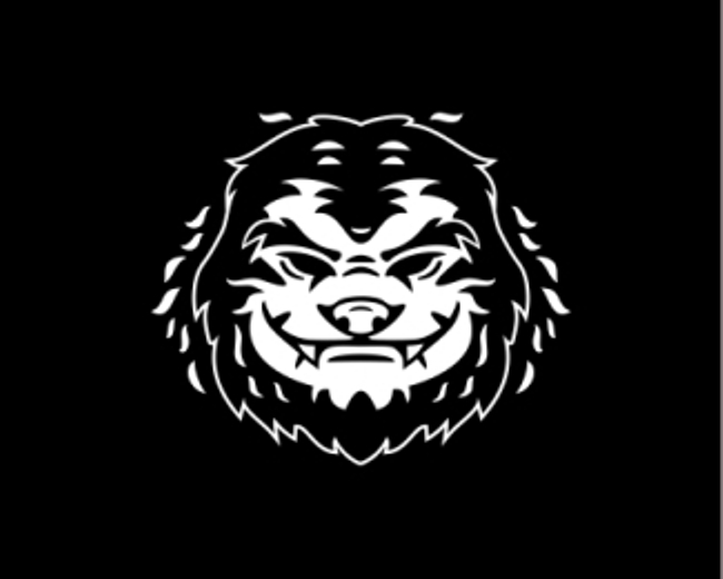 Werewolf Horror Monogram Logo