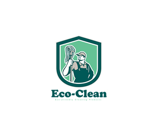 Eco-Clean Cleaning Products Logo
