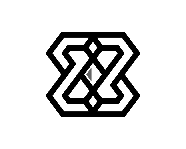 Initial Z Diamond Gemstone Monogram Logo