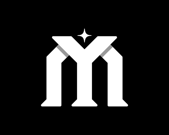 MY YM Letter Logo