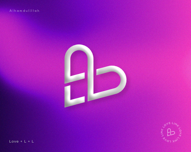 LoveLink - LL Letter Logo,