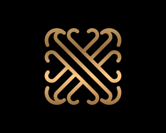 Ornament X Letter Logo