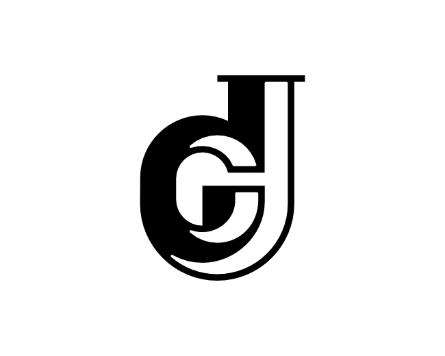 Letter GJ JG Logo