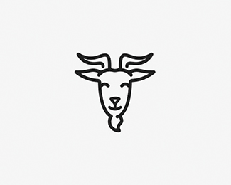Vintage Logo with Goat Head | Branding & Logo Templates ~ Creative Market