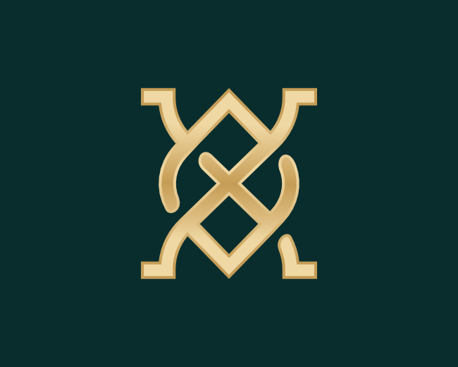 Letter X Leaf Logo