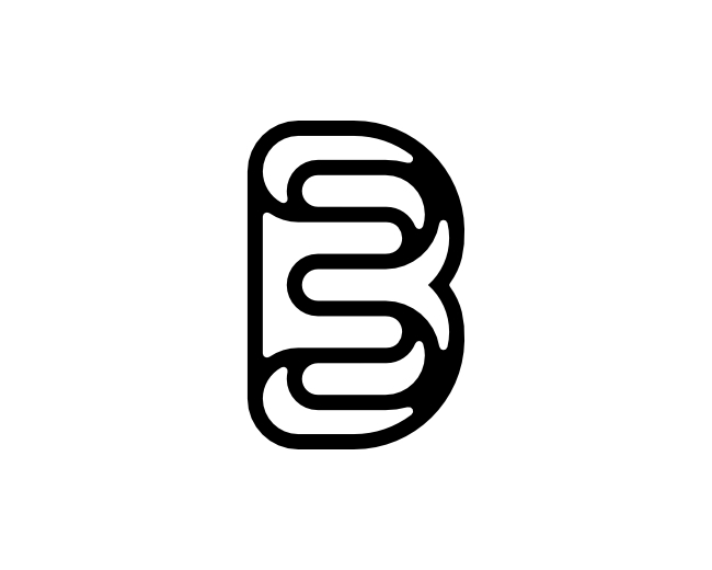 Letter B3 3B Logo