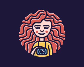 Photographer Girl Logo