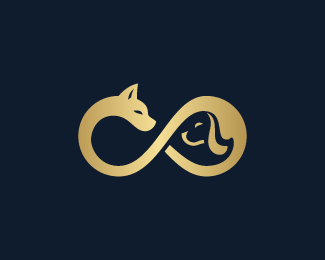 Infinity Cat And Dog Logo