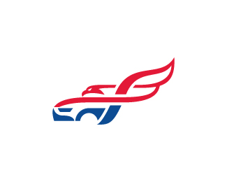 Eagle Car F Monogram Logo