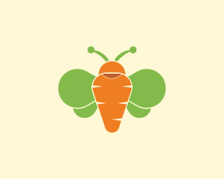 carrot bee logo.