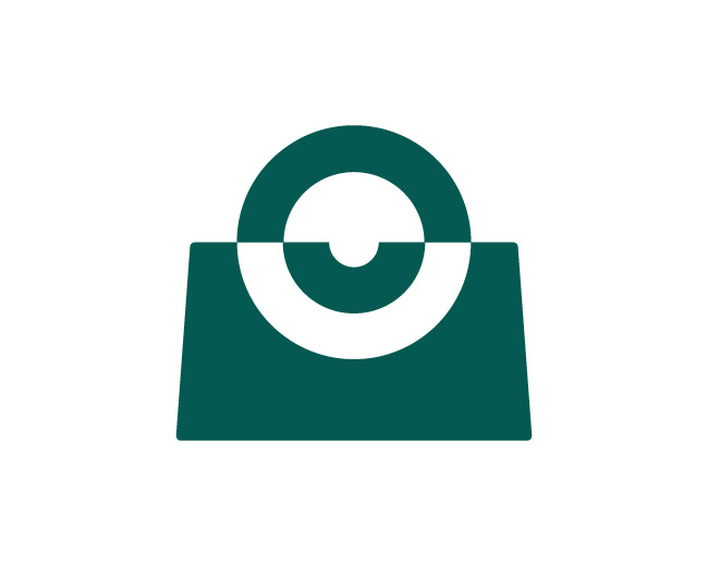 Smile Shopping Bag Logo Design Concept  For sale