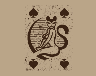 Cat Poker Card