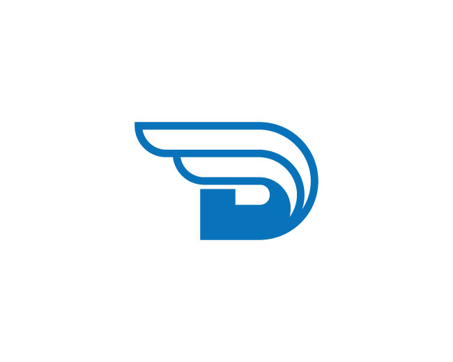 Winged Letter D Logo
