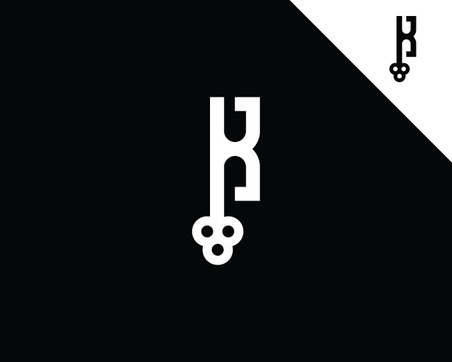 Key Letter K Monogram Logo