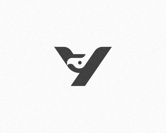 Letter Y Eagle logo